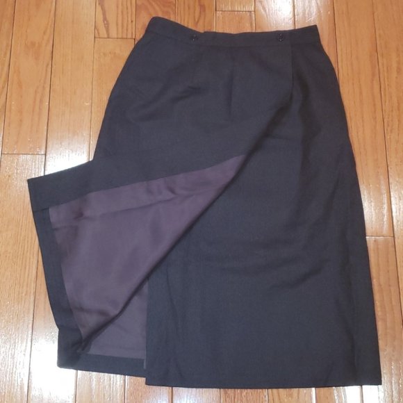 Harve Benard 100% wool wrap pencil skirt size 10 NWOT